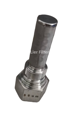 Grand élément filtrant de valve en métal de la capacité d'écoulement de résistance inférieure 38um