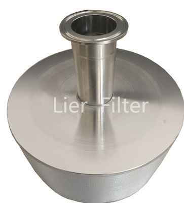 Filtre à hautes températures de forme de cône pour le liquide corrosif utilisé avec une plus longue envergure de service