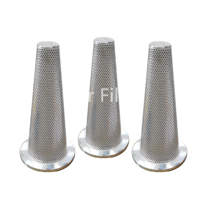 1-500 filtre en forme de cône de canalisation de gisement de pétrole de filtre de grand écoulement de micron
