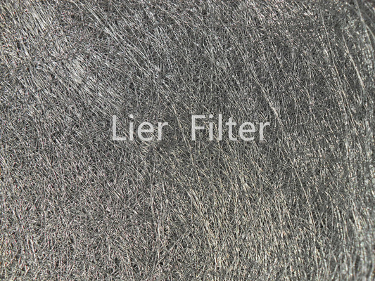 Pleatable FeCrAl nettoyable a aggloméré la porosité élevée de feutres de fibre en métal