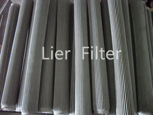 Élément filtrant aggloméré par fibre tissé par métal de Mesh Pleated Filter Element Metal de fil